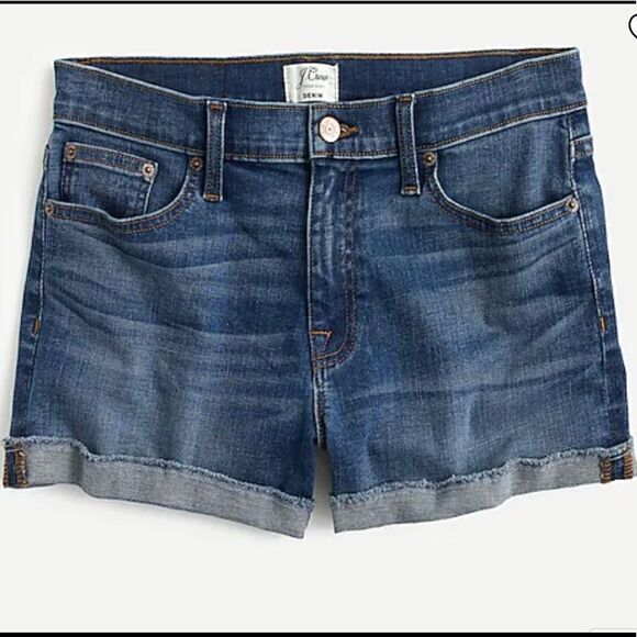 J.CREW Denim Jean Cutoff Shorts in Merrill Wash - Picture 1 of 7